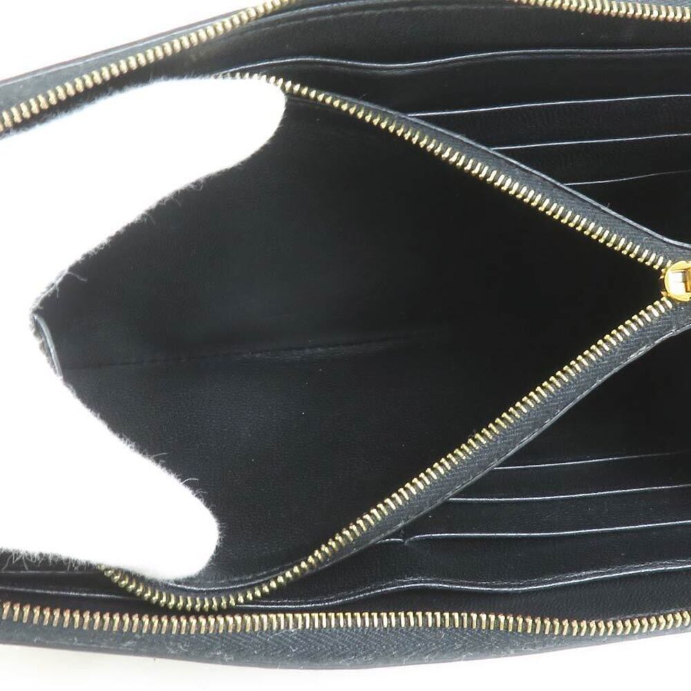 Celine zip around long wallet brown python leather - image 4